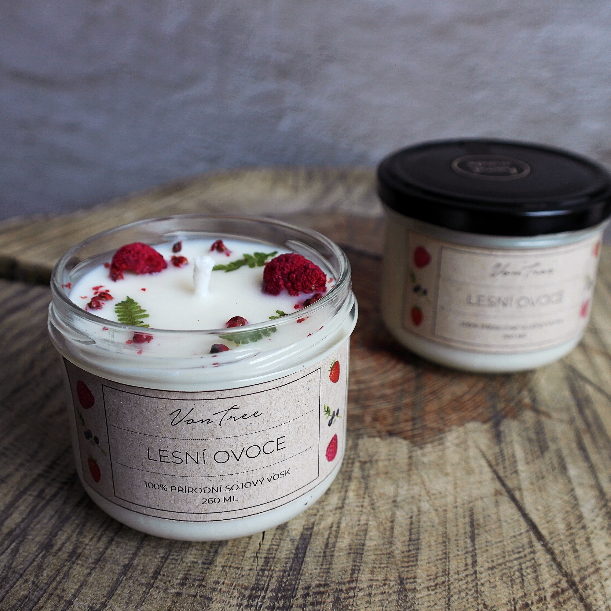 sójová svíčka ve skle vontree candle